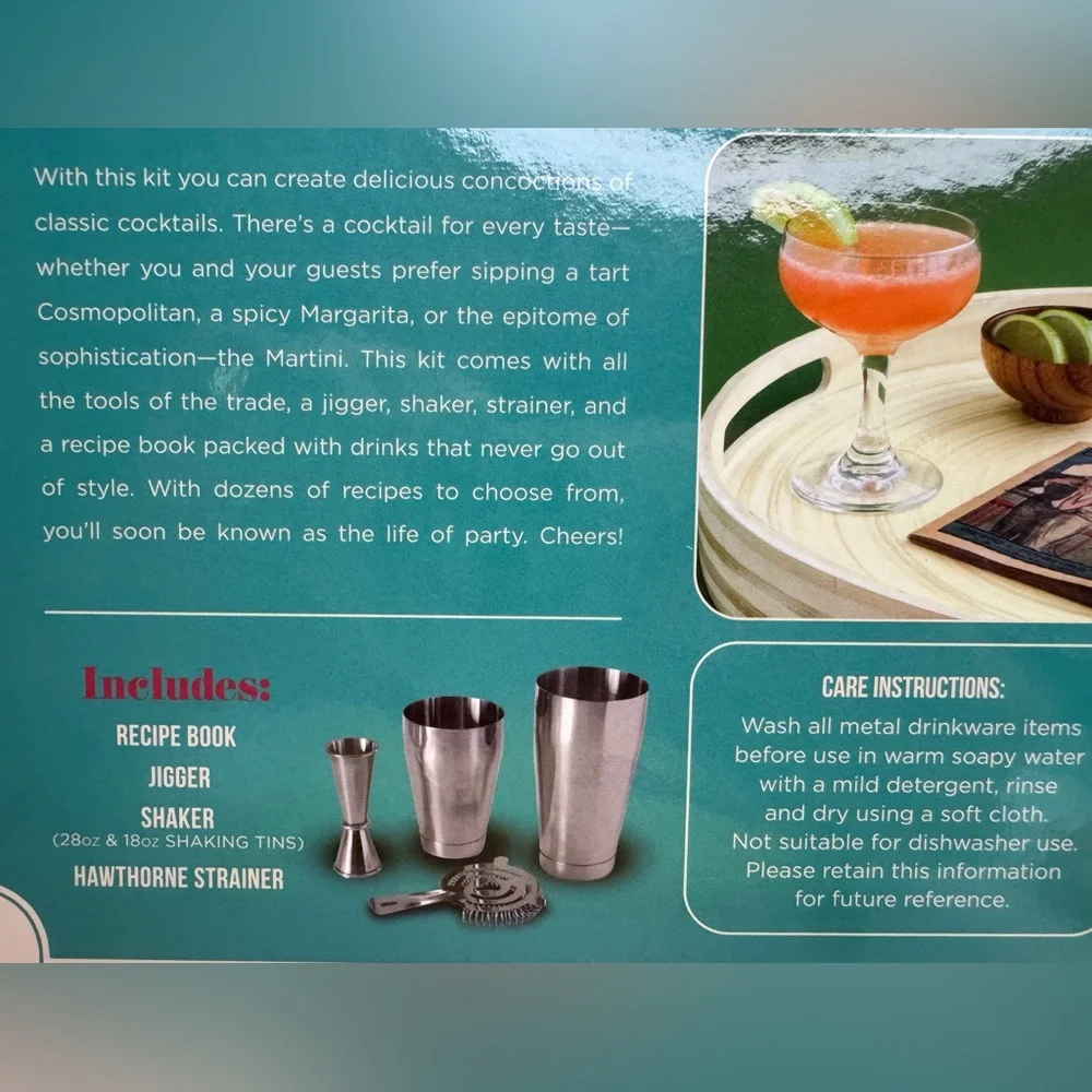 Cocktail Queen Recipe Book & Kit